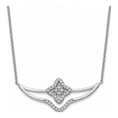 Sterling Silver CZ Fancy Necklace