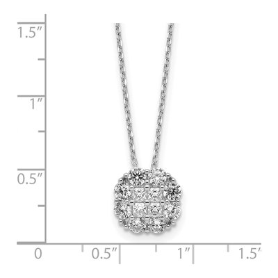 Sterling Silver CZ Necklace – view 3