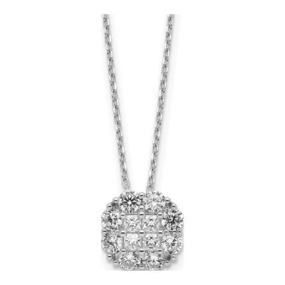 Sterling Silver CZ Necklace