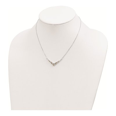 Gold-Plated Sterling Silver V-Shaped Bar Necklace – view 4