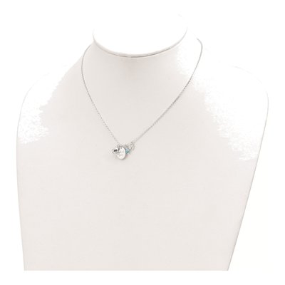 Sterling Silver Turquoise Beach Girl Necklace – view 4