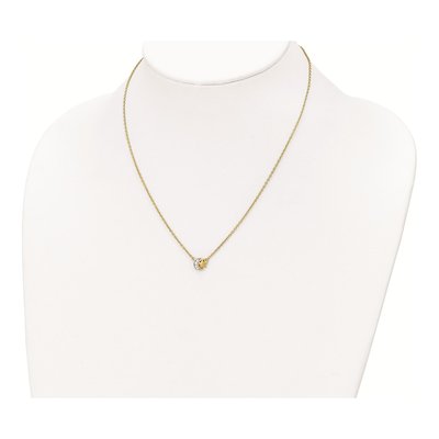 Gold-Plated Sterling Silver CZ Star Moon Necklace – view 4
