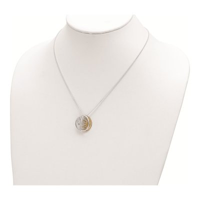 Sterling Silver Sun Moon Necklace – view 4