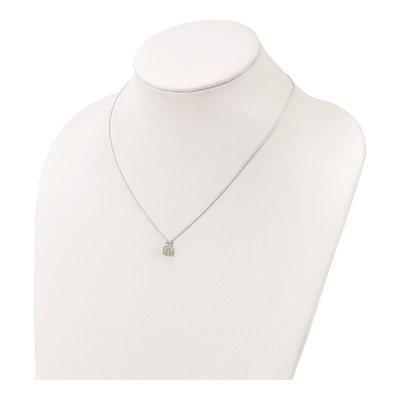 Sterling Silver CZ Quartzite Necklace – view 4