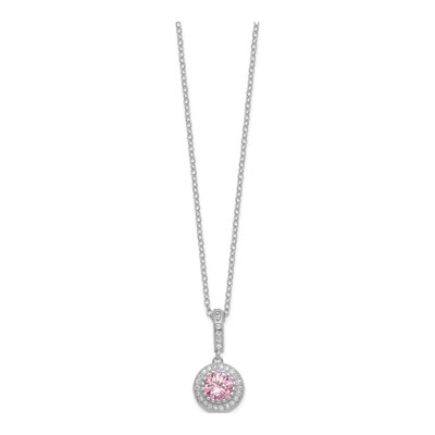 Sterling Silver CZ Necklace & Earrings Set – view 3