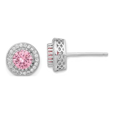 Sterling Silver CZ Necklace & Earrings Set – view 4