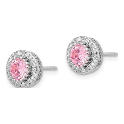 Sterling Silver CZ Necklace & Earrings Set – view 6