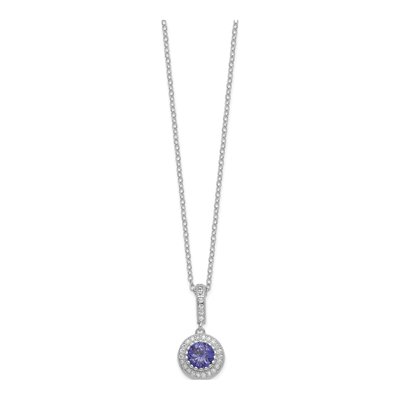 Sterling Silver CZ Necklace & Earrings Set – view 3