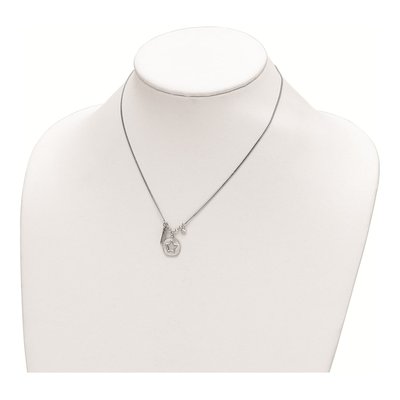 Sterling Silver CZ Star Friends Necklace – view 4