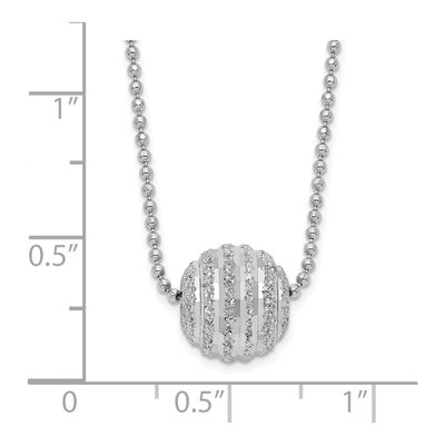 Sterling Silver Beaded Necklace – view 3