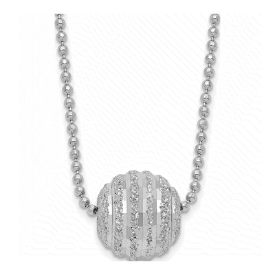 Sterling Silver Beaded Necklace