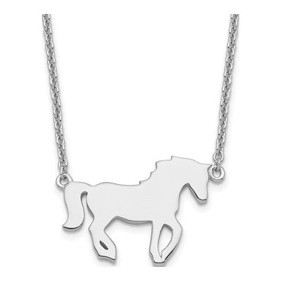 Sterling Silver Girls' Horse Necklace