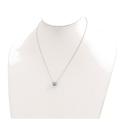 Sterling Silver Swiss Blue Topaz Necklace – view 4