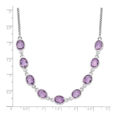 Sterling Silver Amethyst Necklace – view 3