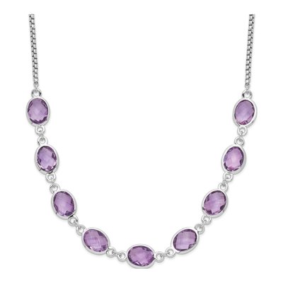 Sterling Silver Amethyst Necklace