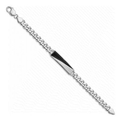 Sterling Silver Enamel Bar Bracelet – view 3