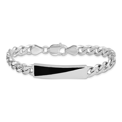 Sterling Silver Enamel Bar Bracelet – view 4