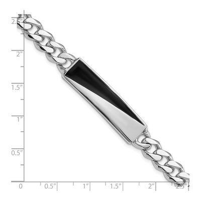 Sterling Silver Enamel Bar Bracelet – view 6
