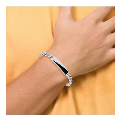 Sterling Silver Enamel Bar Bracelet – view 7