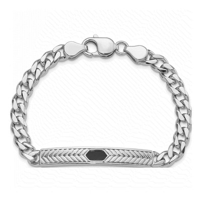 Sterling Silver Enameled Bar Bracelet – view 5