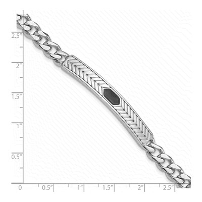Sterling Silver Enameled Bar Bracelet – view 6