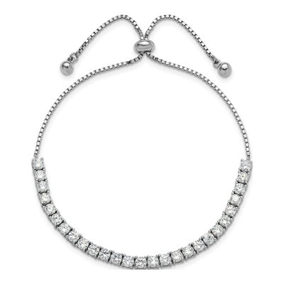 Sterling Silver CZ Bracelet & Earring Set – view 5