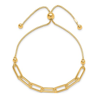 Gold-Plated Sterling Silver Paperclip Bracelet – view 3
