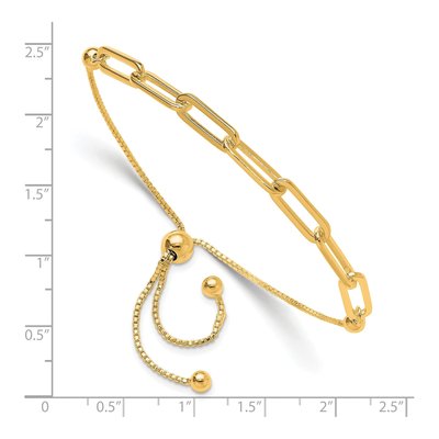 Gold-Plated Sterling Silver Paperclip Bracelet – view 4