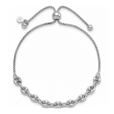 Sterling Silver Adjustable Fancy Bracelet – view 3