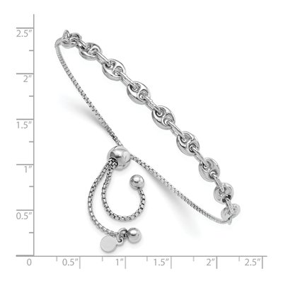 Sterling Silver Adjustable Fancy Bracelet – view 4