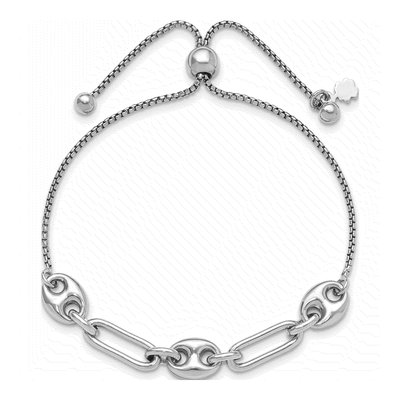 Sterling Silver Adjustable Bolo Bracelet – view 3