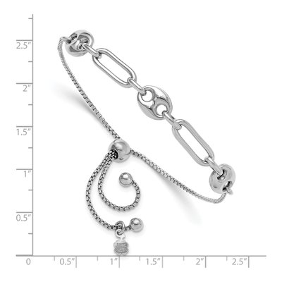 Sterling Silver Adjustable Bolo Bracelet – view 4