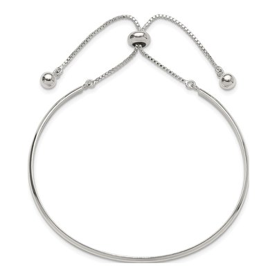 Sterling Silver Bar Adjustable Bracelet – view 3