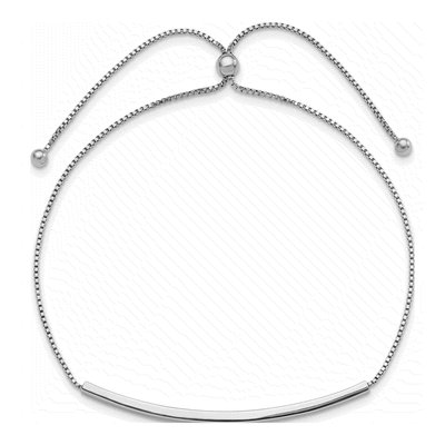 Sterling Silver Adjustable Bar Bracelet – view 3