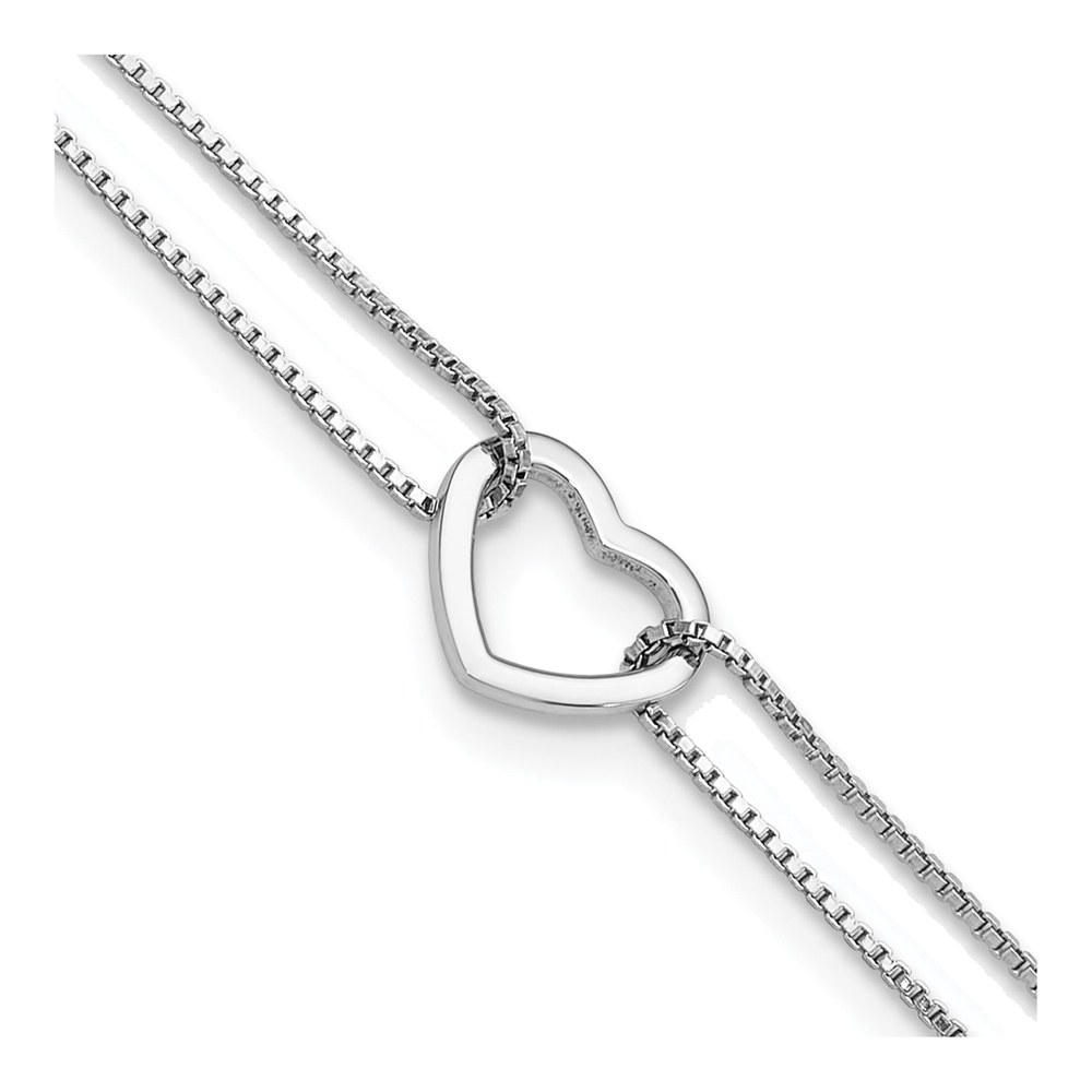 Sterling Silver Heart Anklet
