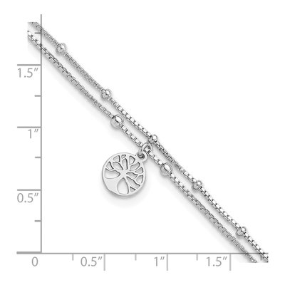 Sterling Silver Tree Anklet – view 5
