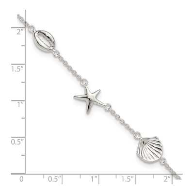 Sterling Silver Sealife Anklet – view 5