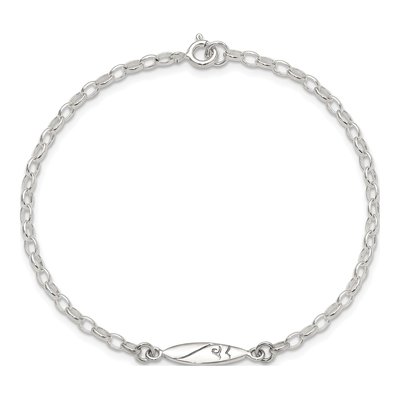Sterling Silver Surf Board Link Bracelet – view 5