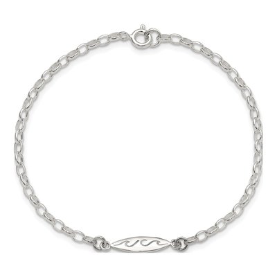 Sterling Silver Surf Board Bracelet – view 5