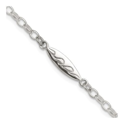 Sterling Silver Surf Board Bracelet