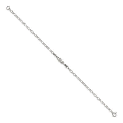 Sterling Silver Canoe Link Bracelet – view 3