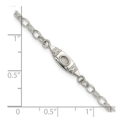 Sterling Silver Canoe Anklet – view 5