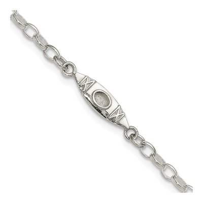 Sterling Silver Canoe Anklet