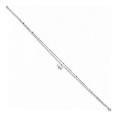 Sterling Silver Elephant Anklet – view 2