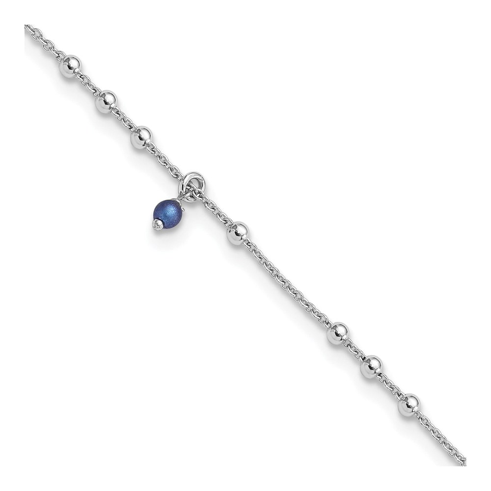 Sterling Silver Crystal Anklet