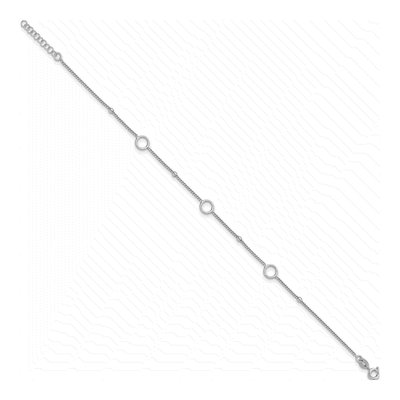 Sterling Silver Plus Total Anklet – view 3