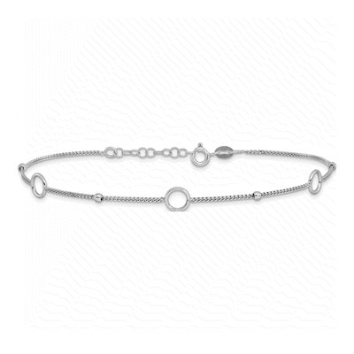 Sterling Silver Plus Total Anklet – view 4