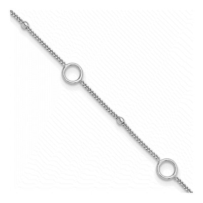 Sterling Silver Plus Total Anklet