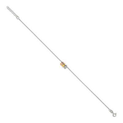 Sterling Silver Plus Total Anklet – view 2