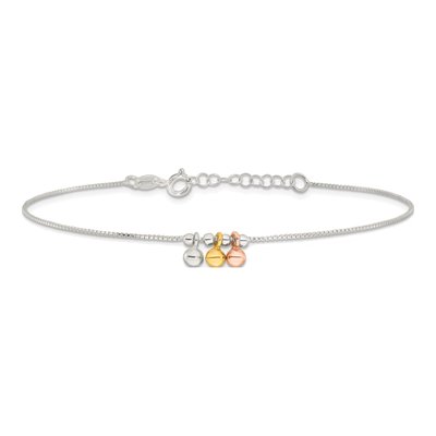 Sterling Silver Plus Total Anklet – view 3
